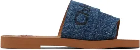 Chloé Blue Woody Mules