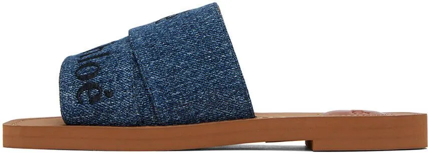 Chloé Blue Woody Mules