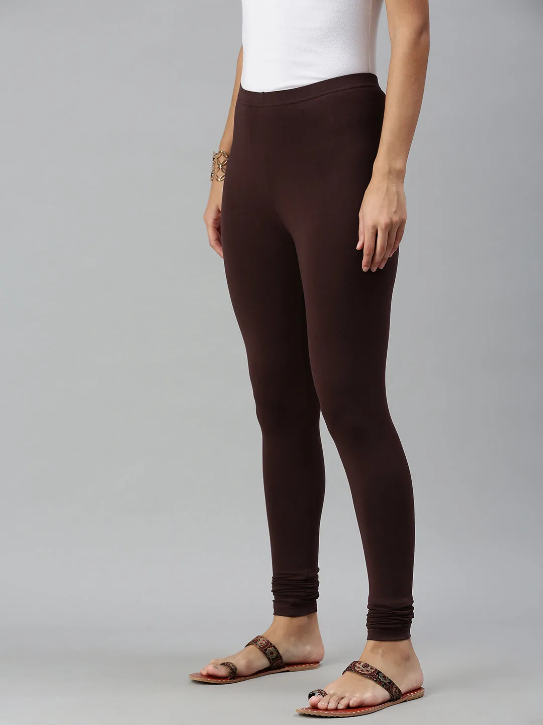 Churidar Leggings-Brown