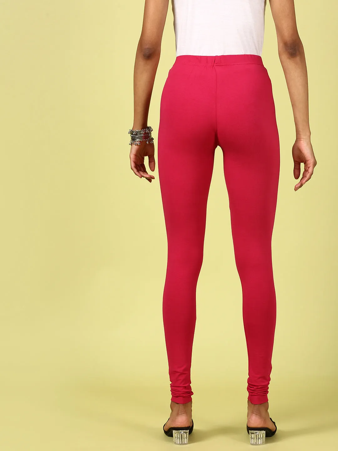 Churidar Leggings-Fuchsia