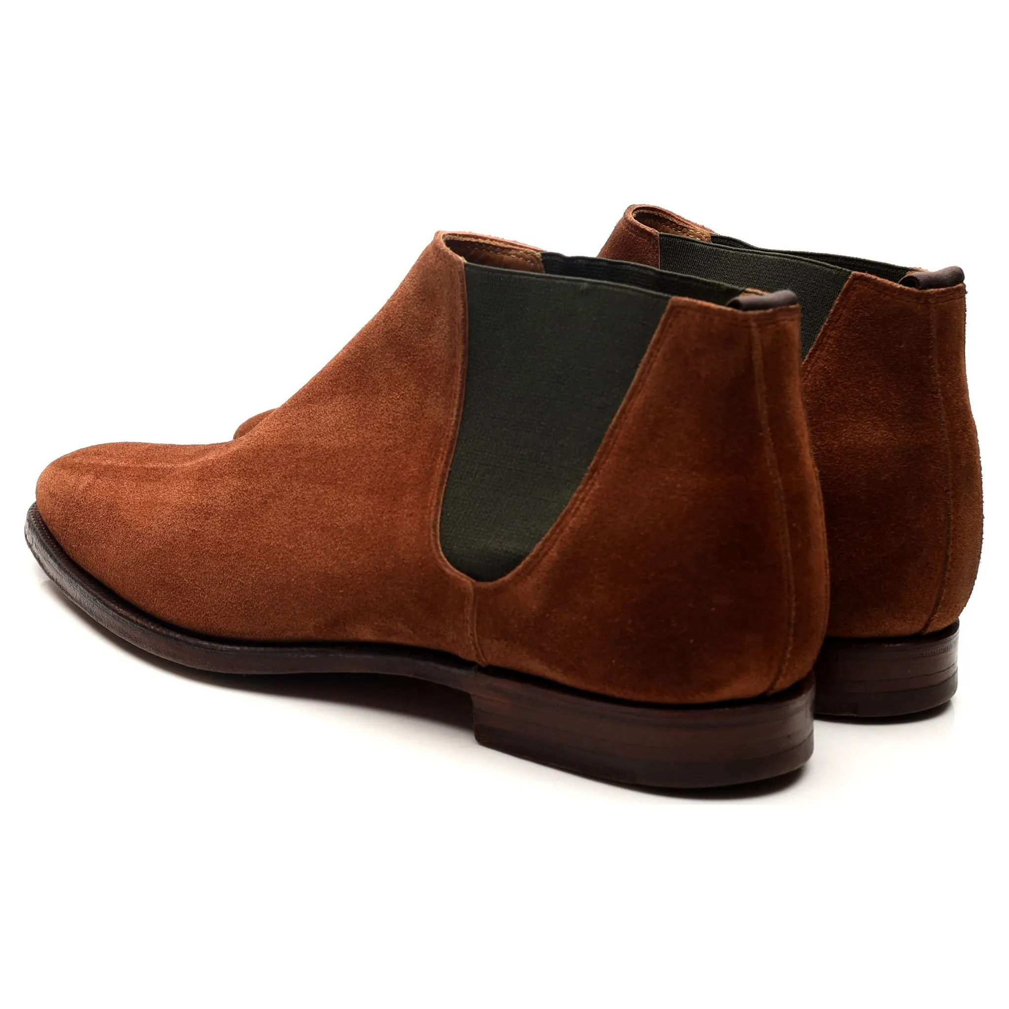 'Cranford 3' Tan Brown Suede Chelsea Boots UK 7 E