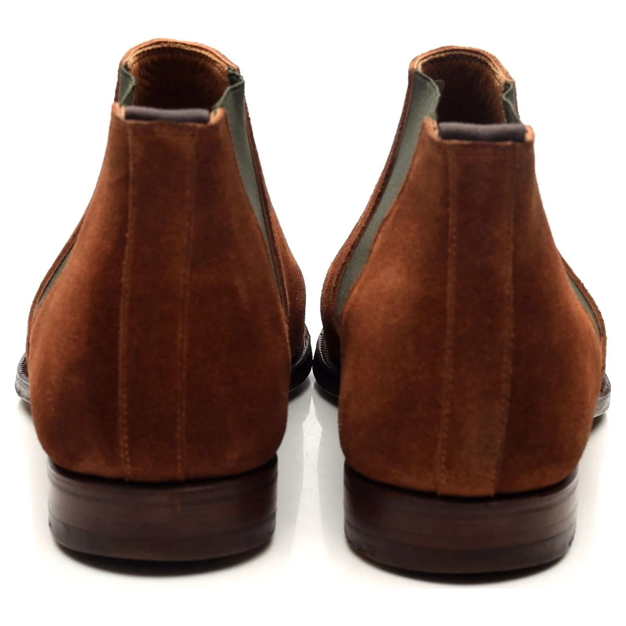 'Cranford 3' Tan Brown Suede Chelsea Boots UK 7 E