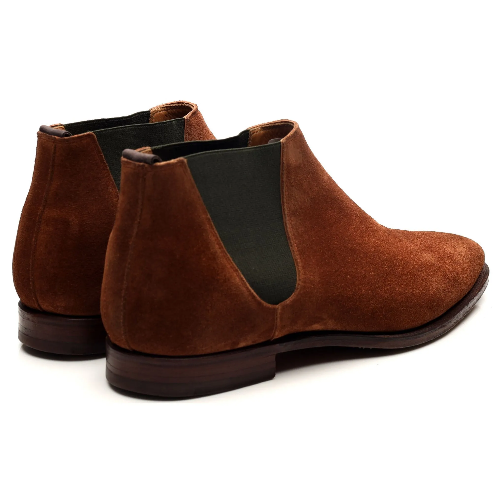 'Cranford 3' Tan Brown Suede Chelsea Boots UK 7 E