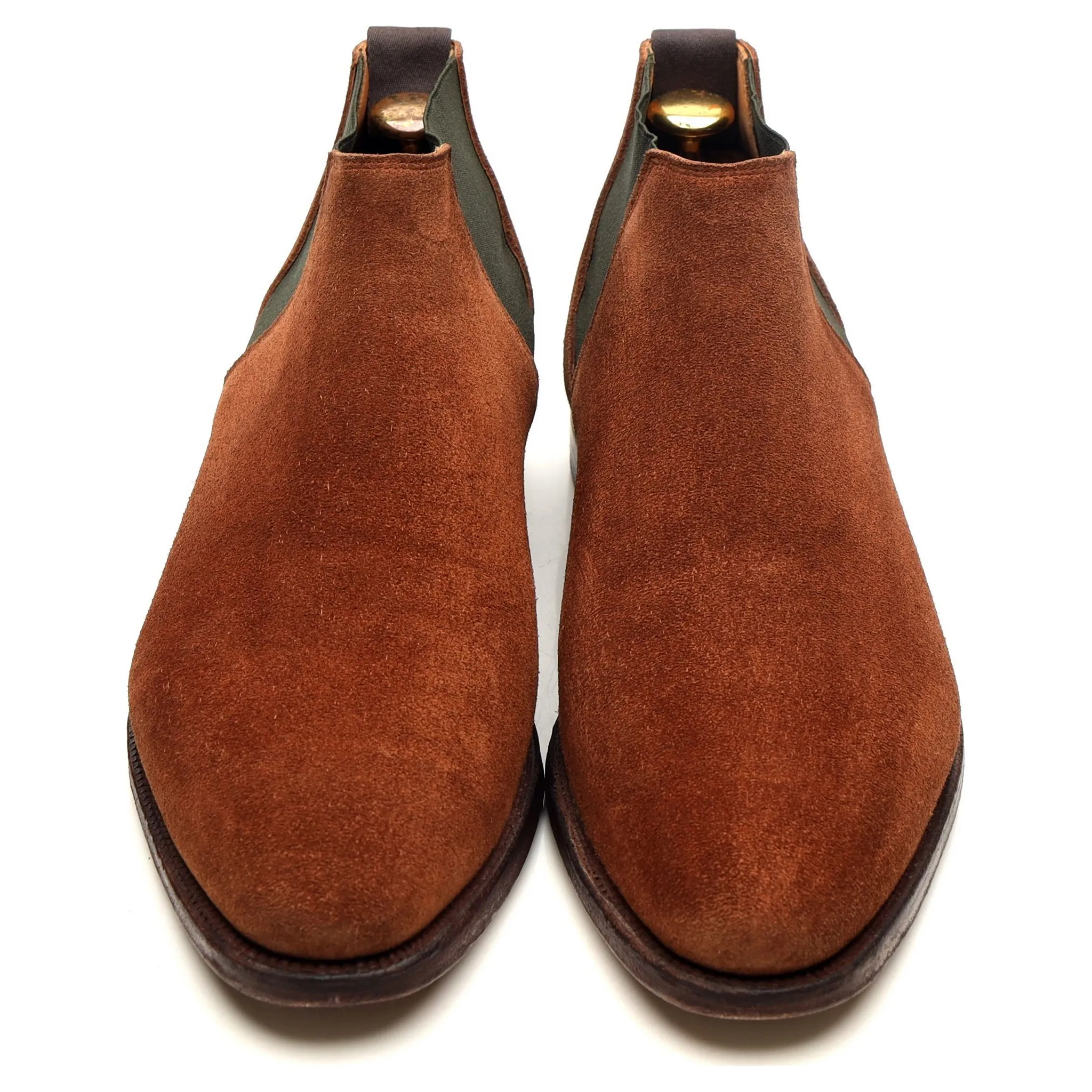 'Cranford 3' Tan Brown Suede Chelsea Boots UK 7 E