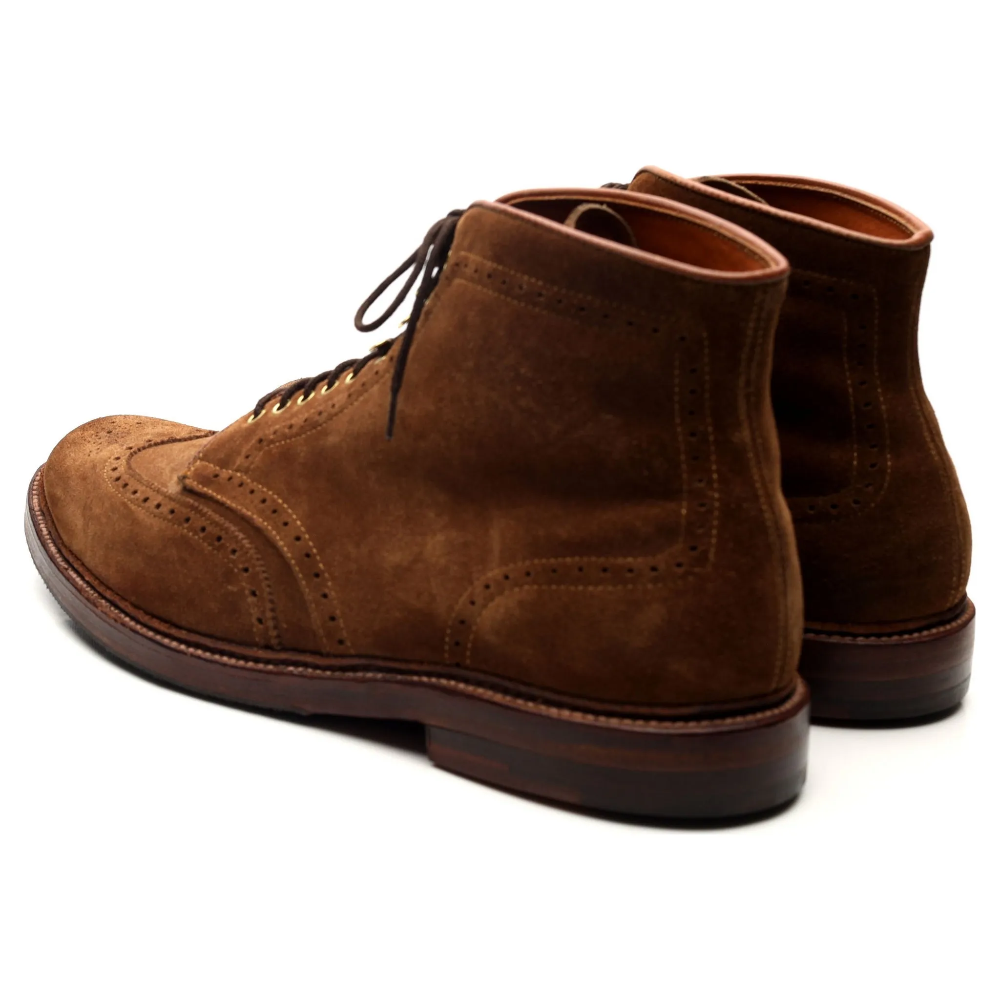 'D7801' Snuff Brown Suede Brogue Boots UK 10.5 US 11 D