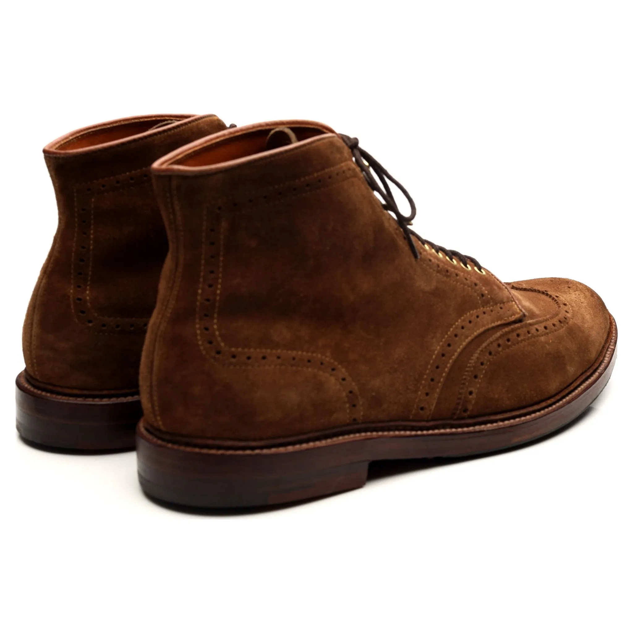 'D7801' Snuff Brown Suede Brogue Boots UK 10.5 US 11 D