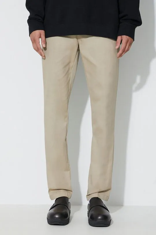 Dickies trousers men's beige color