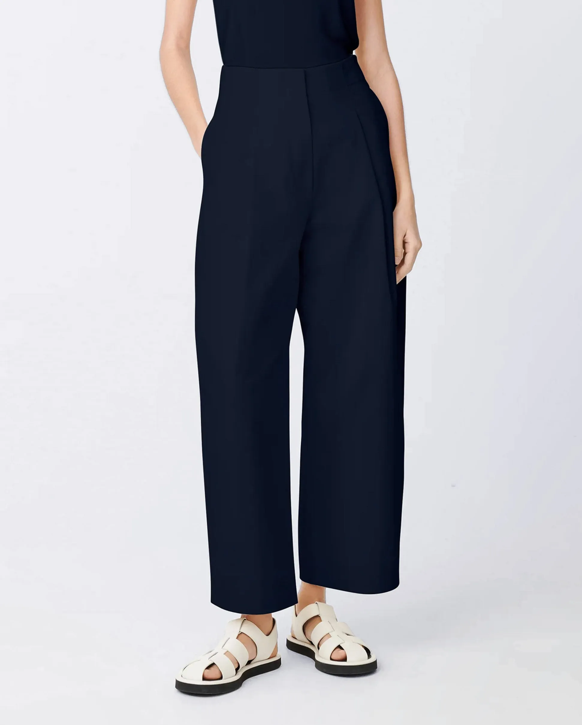 DORDONI VOLUME PANT / DARK NAVY