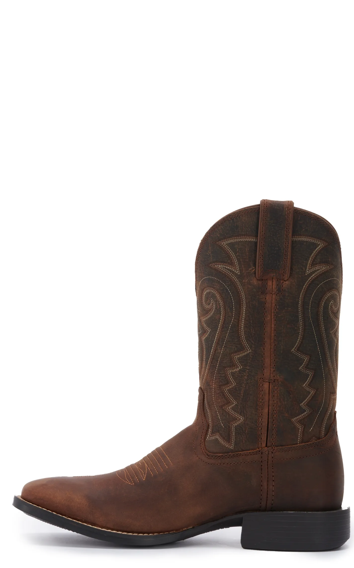 Durango Men's Westward Prairie Brown Wide Square Toe Cowboy Boots