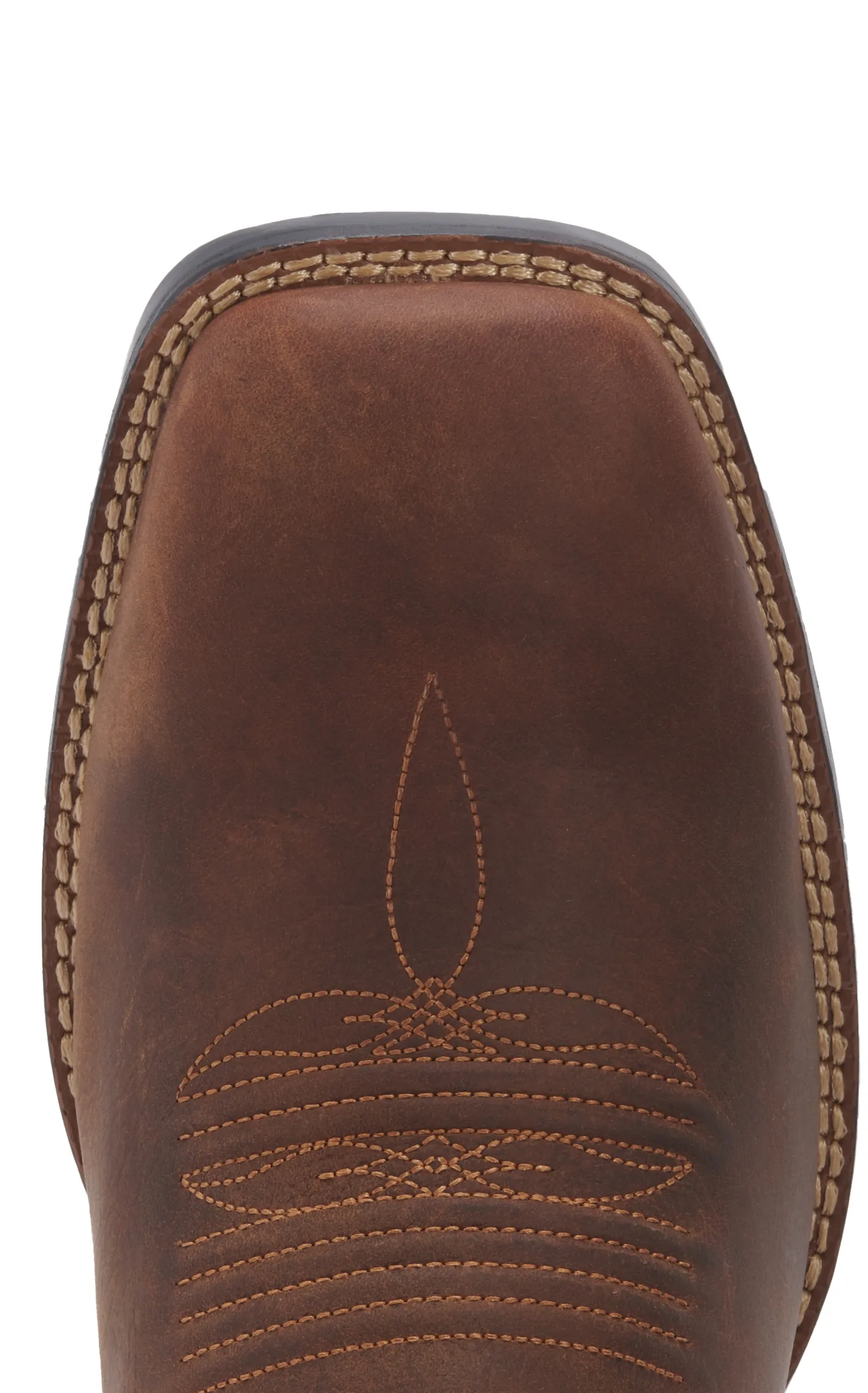 Durango Men's Westward Prairie Brown Wide Square Toe Cowboy Boots