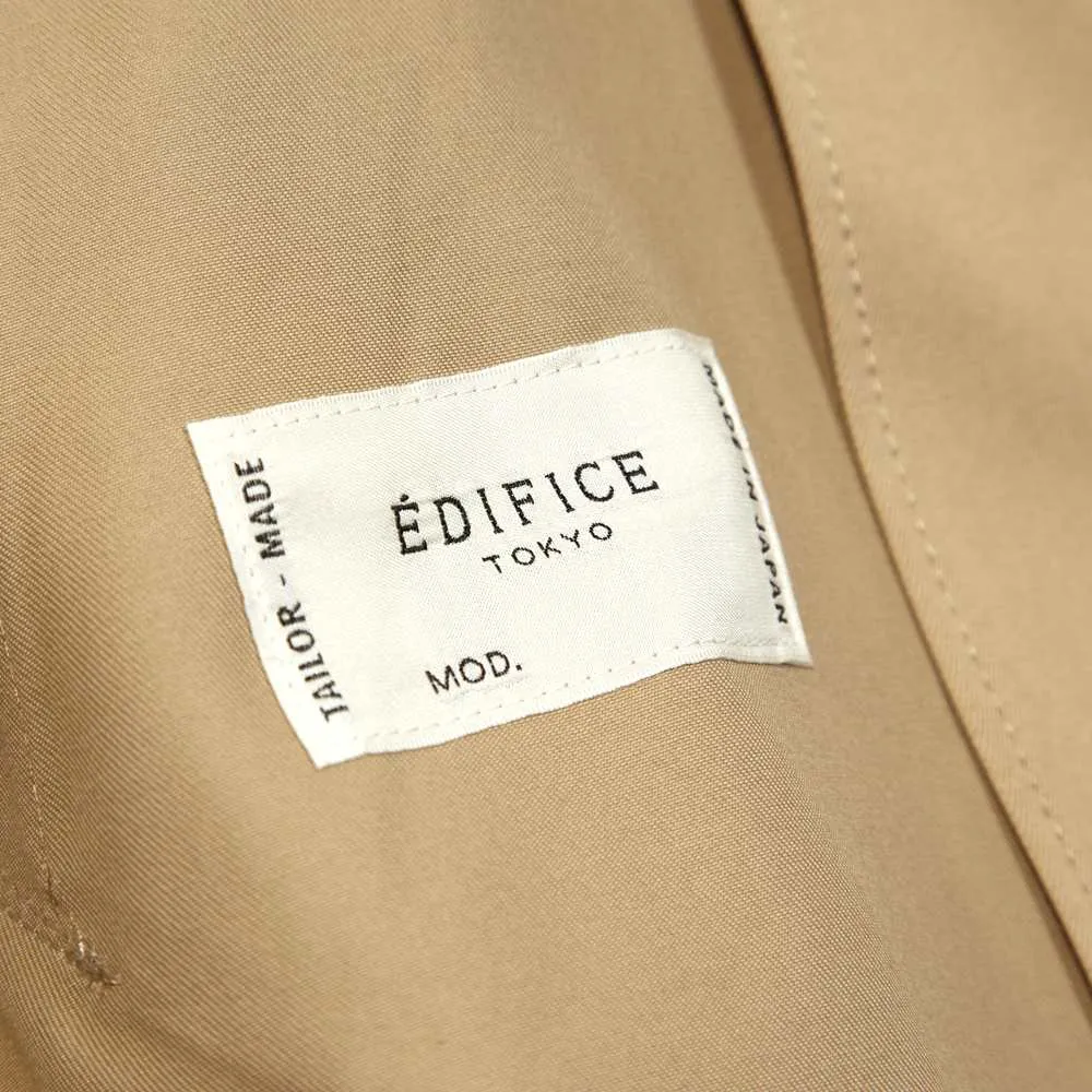 Edifice Chino Cloth Shawl Collar JacketBeige