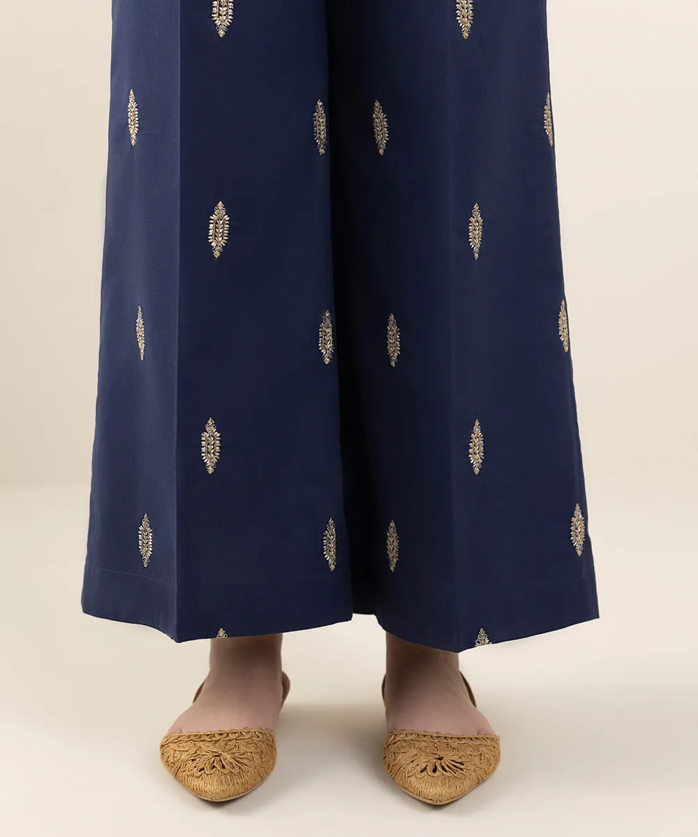 Embroidered Lawn Culottes