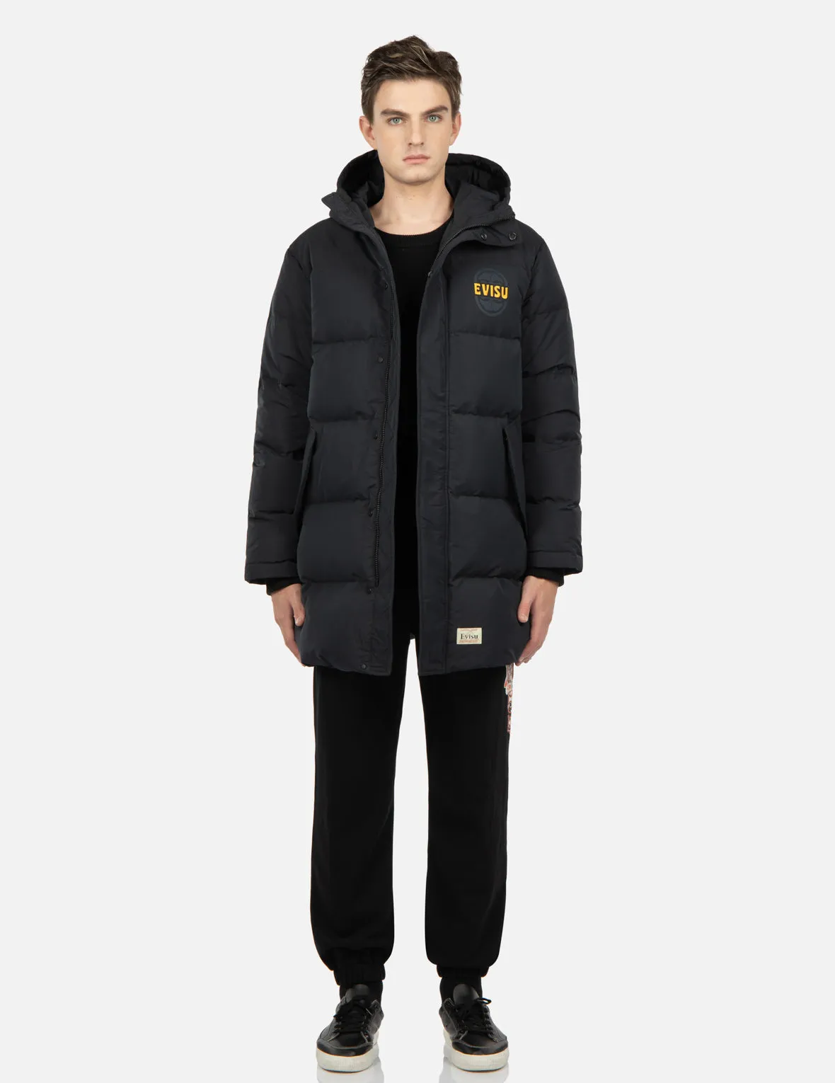 EVISU Squad Daicock Print Down Coat