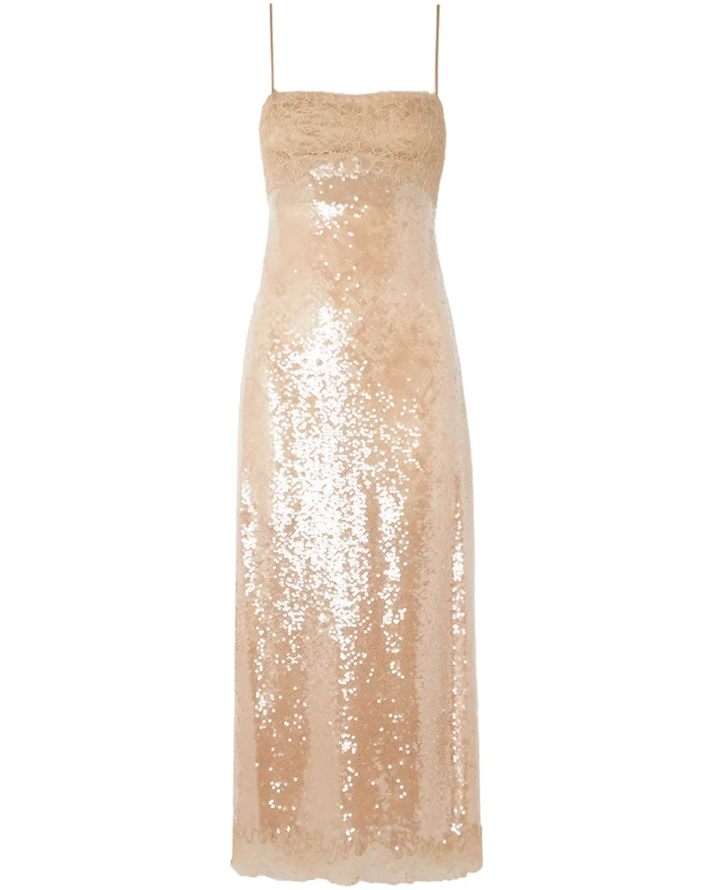 Ginger Root Sequin Valentina Slip Dress