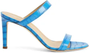 Giuseppe Zanotti Calista 85mm double-strap leather mules Blue