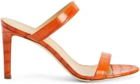 Giuseppe Zanotti Calista 85mm double-strap mules Orange