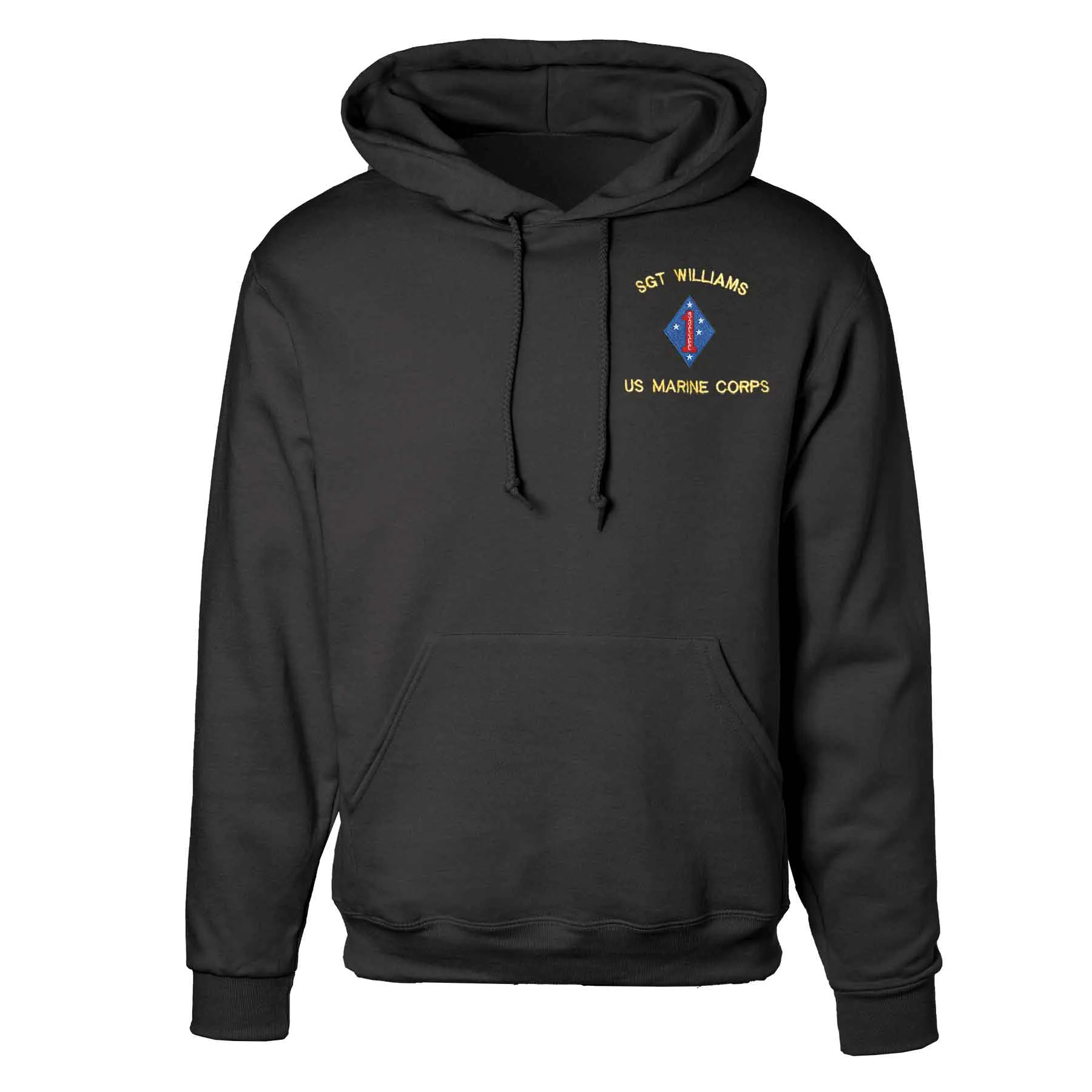 Guadalcanal 1st Marine Division Embroidered Hoodie