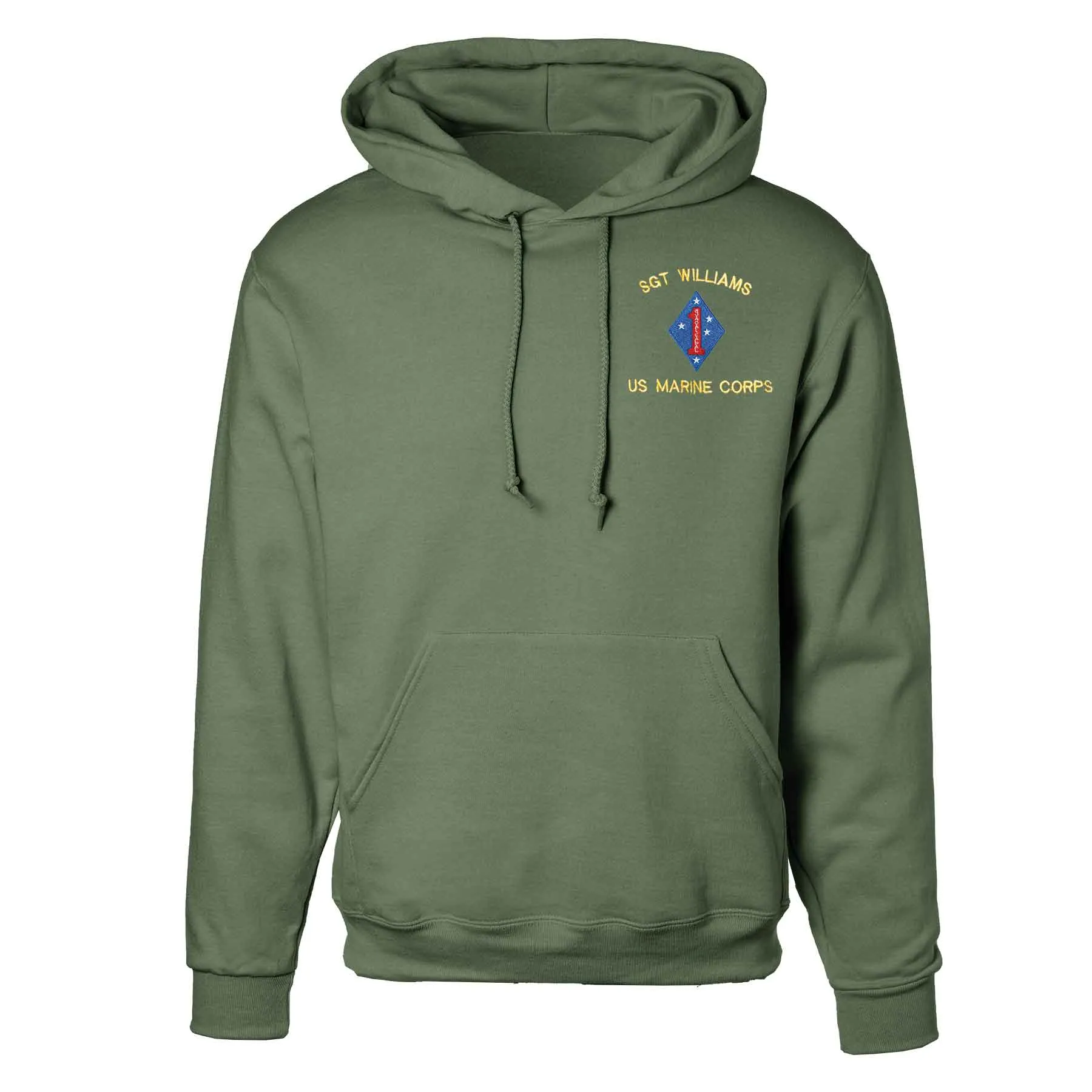 Guadalcanal 1st Marine Division Embroidered Hoodie