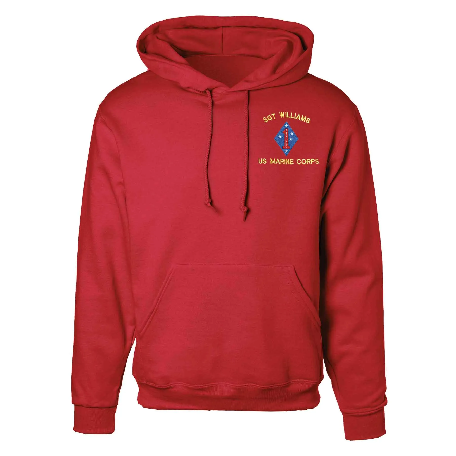 Guadalcanal 1st Marine Division Embroidered Hoodie