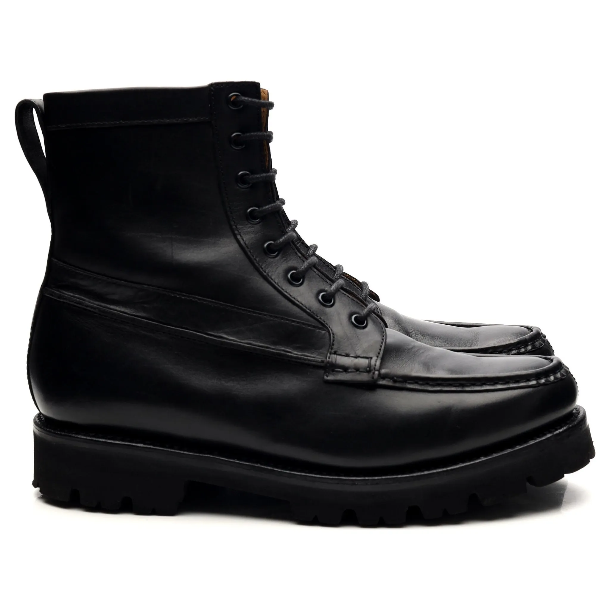 'Gulliver' Black Leather Boots UK 6.5 G