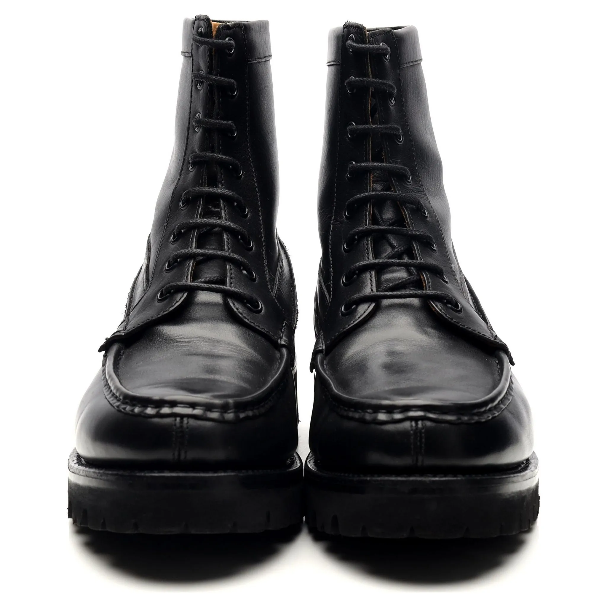 'Gulliver' Black Leather Boots UK 6.5 G