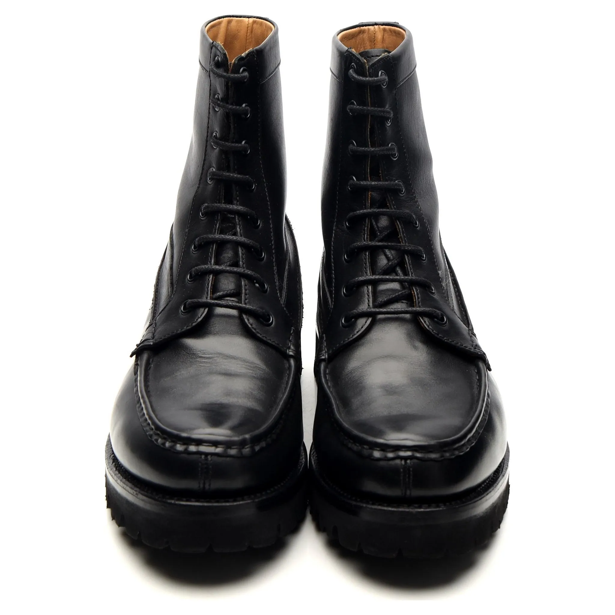 'Gulliver' Black Leather Boots UK 6.5 G