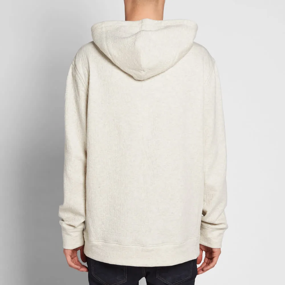 Helmut Lang Texture Pullover HoodyLight Heather Grey