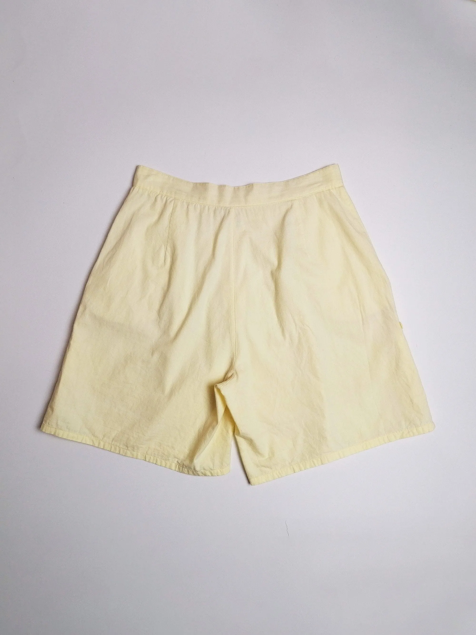 High Waist Retro Cotton Shorts - size XS-S / 40