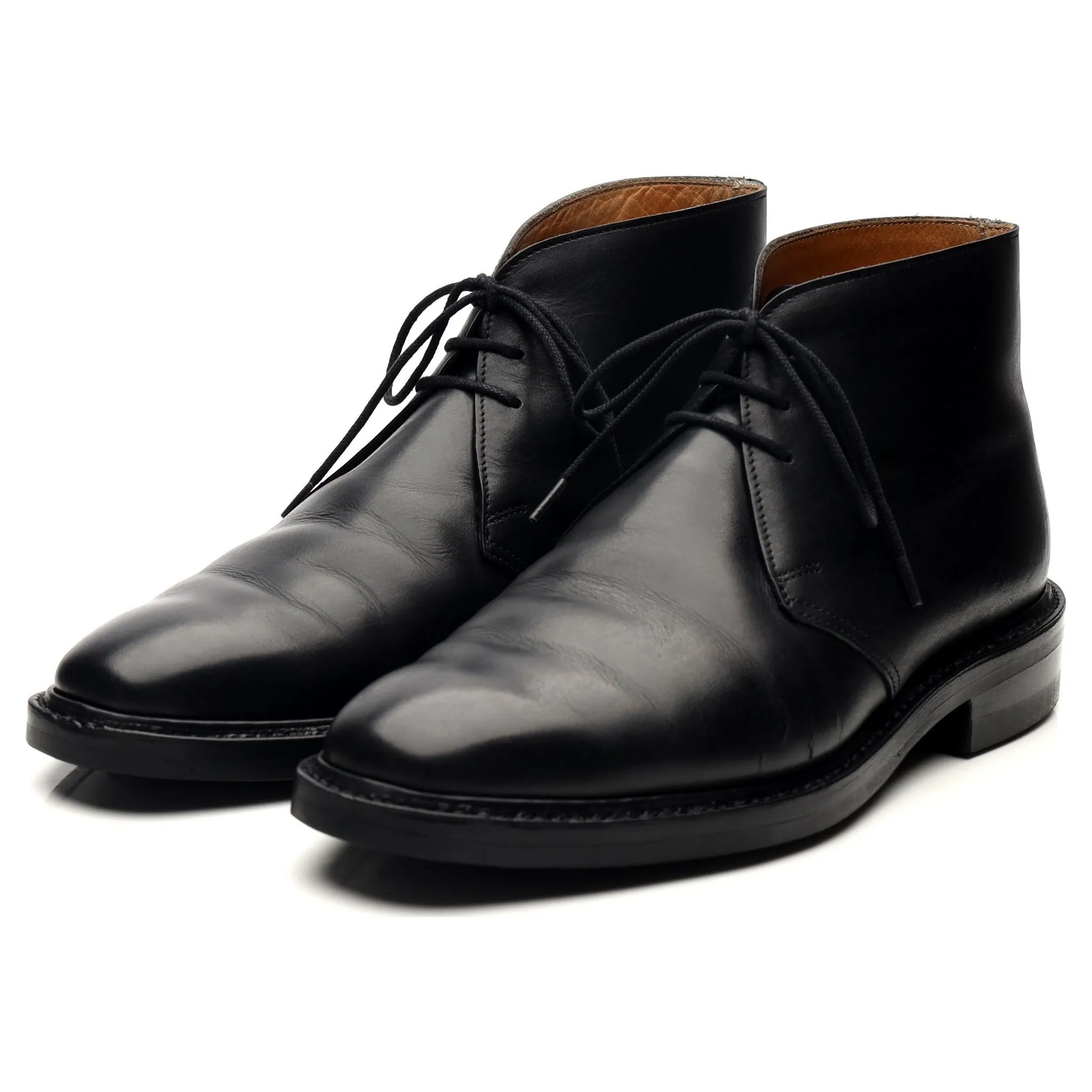 'Holborn' Black Leather Chukka Boots UK 6 E