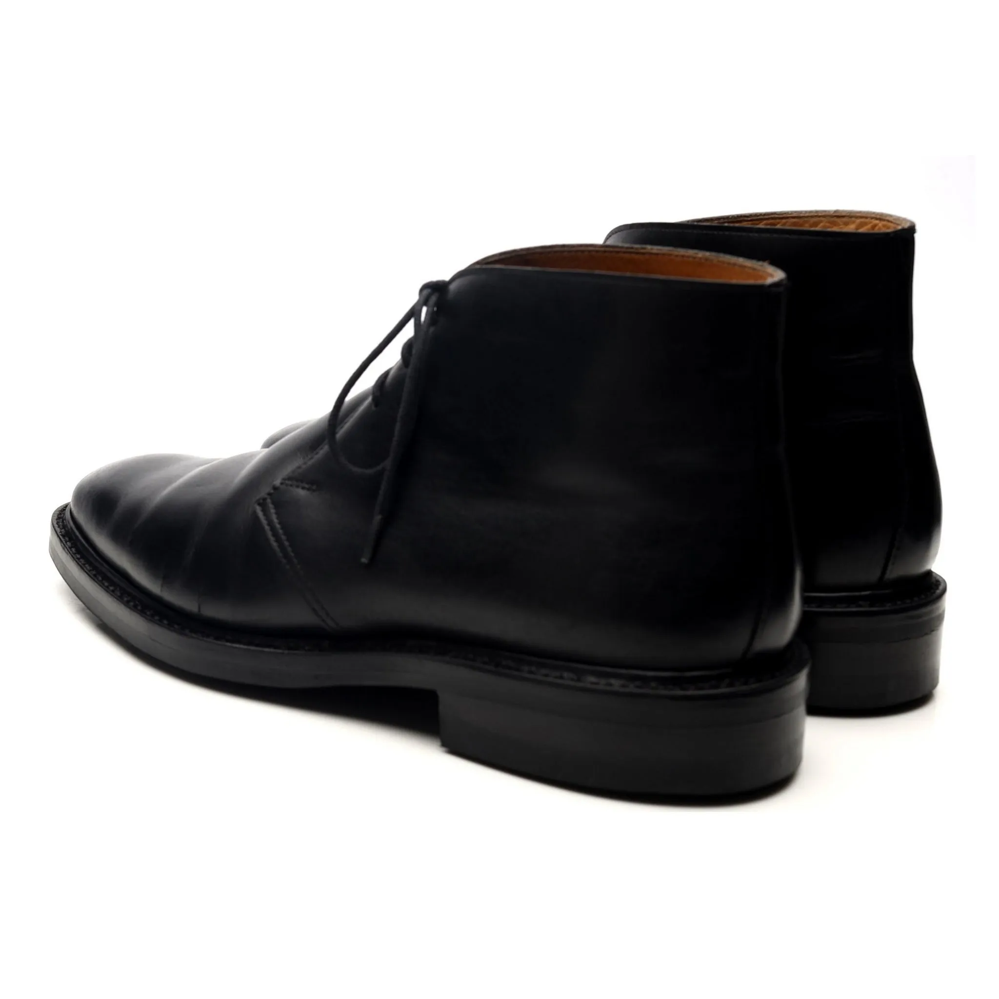 'Holborn' Black Leather Chukka Boots UK 6 E