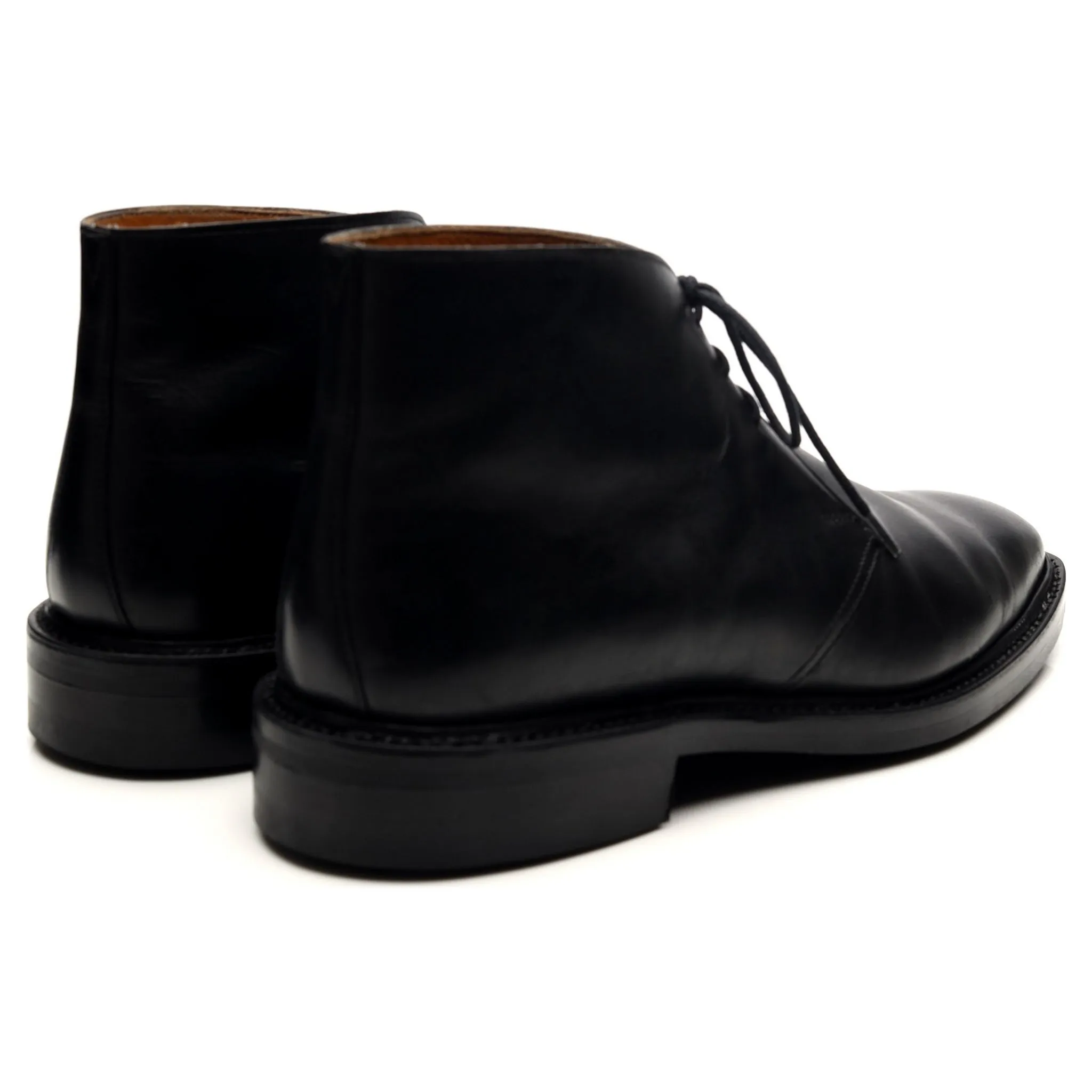 'Holborn' Black Leather Chukka Boots UK 6 E