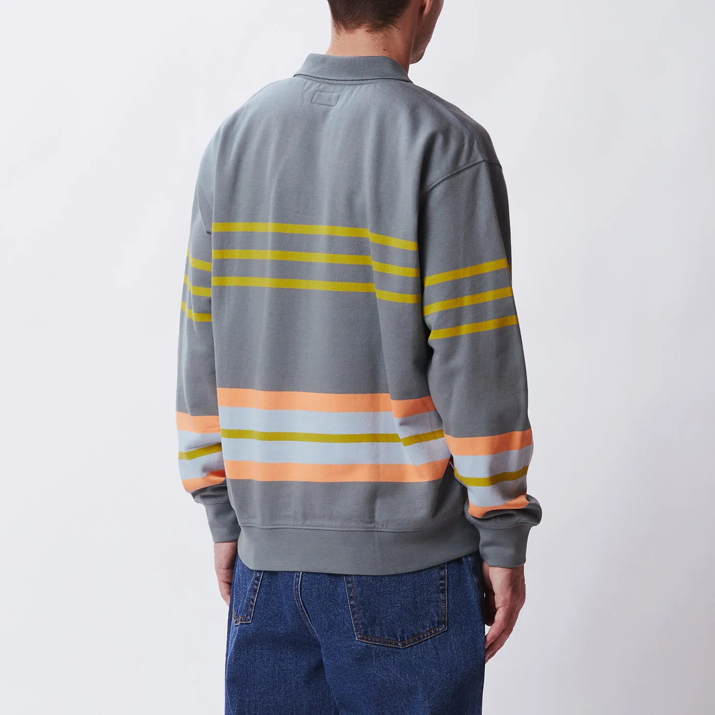 ISSO STRIPED POLO SWEATERSHIRT | Obey Clothing UK