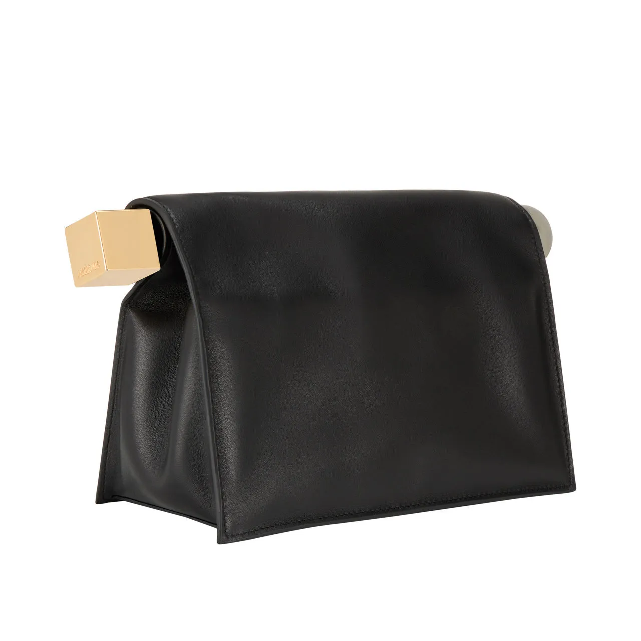 JACQUEMUS La Pochette Rond Carré Clutch - Black