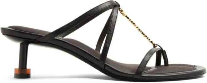 Jacquemus Les sandales Pralu Basses 45mm mules Black