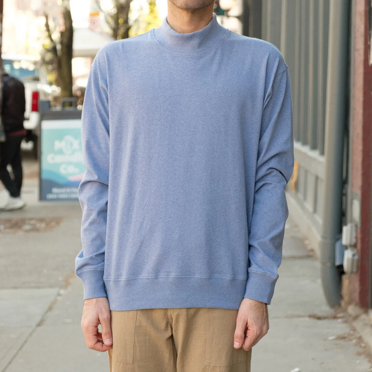 Jersey Turtleneck in Ice Blue