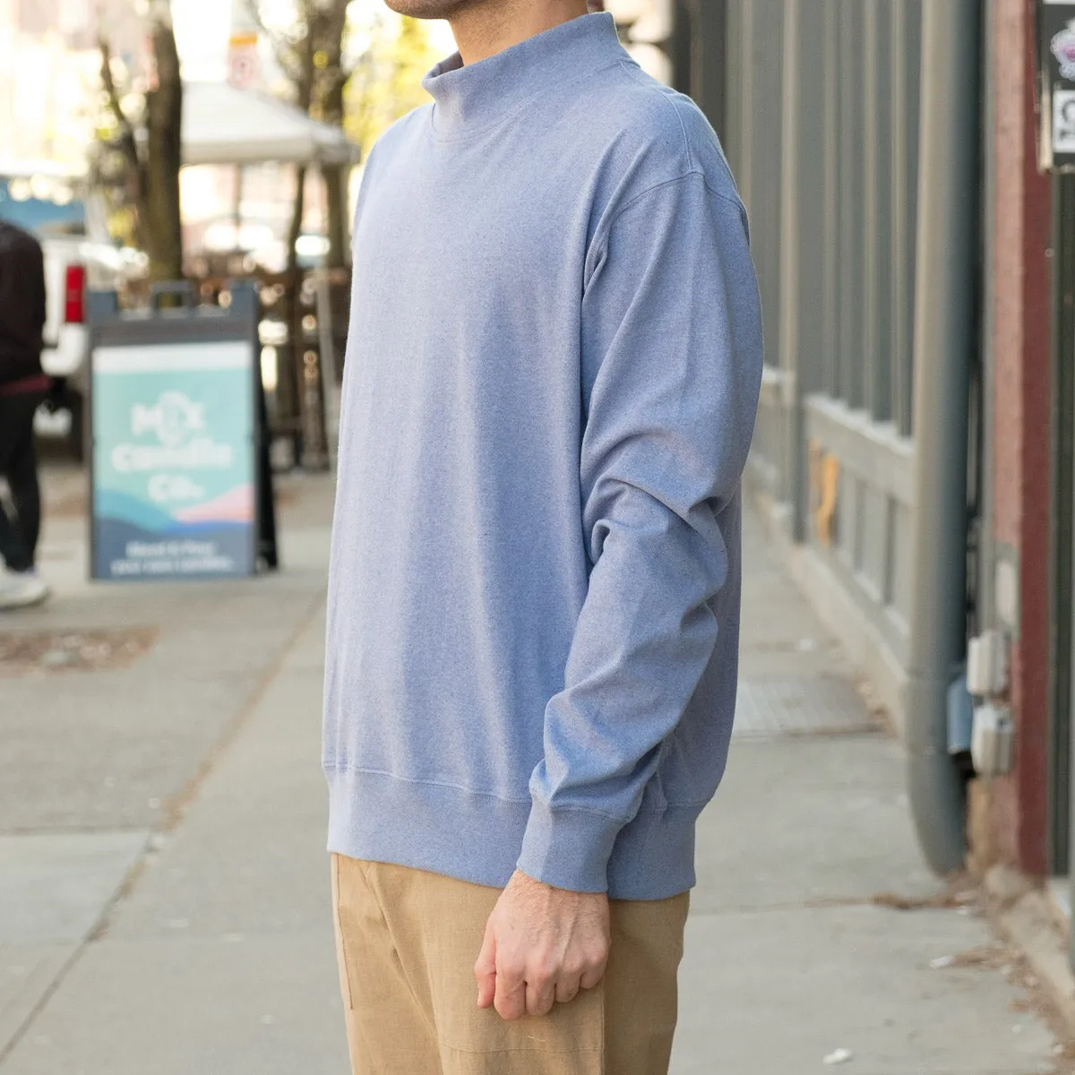 Jersey Turtleneck in Ice Blue