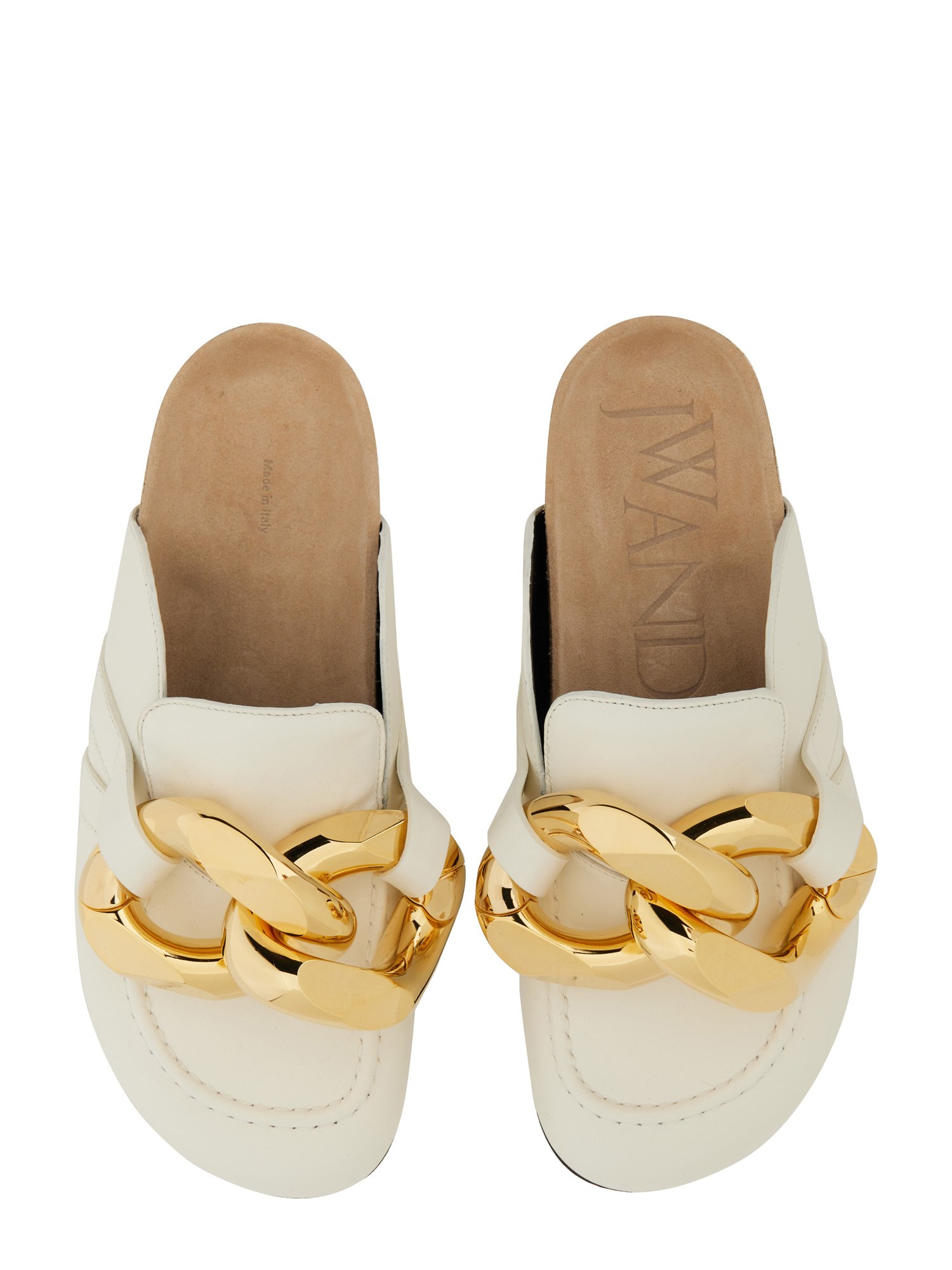 JW ANDERSON    LEATHER CHAIN MULES