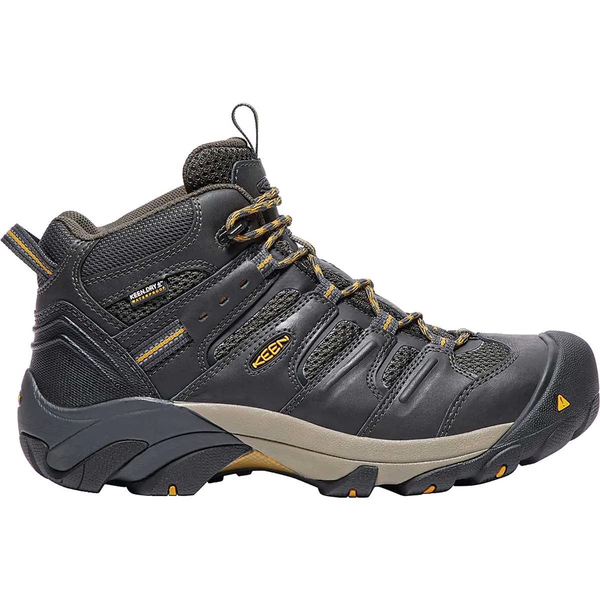 KEEN Utility Men's Lansing Mid Waterproof Steel Toe Hiker Boots