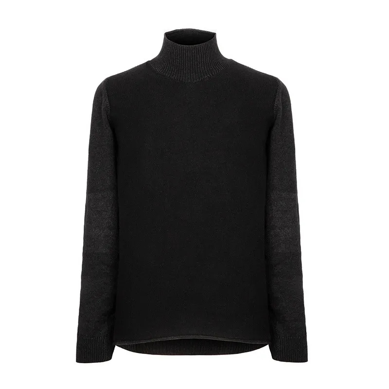 Layer-0 Inverted Cashmere and Silk Turtleneck