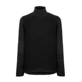 Layer-0 Inverted Cashmere and Silk Turtleneck