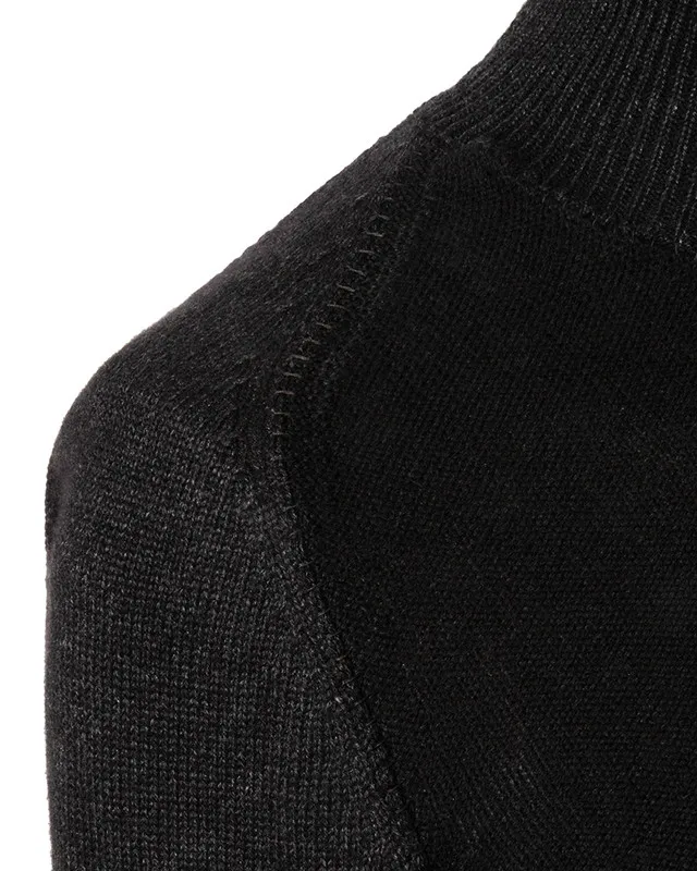 Layer-0 Inverted Cashmere and Silk Turtleneck