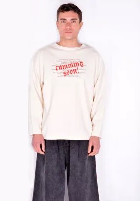 LIBERAL YOUTH MINISTRY LTS4CS CUMMING SOON SWEATERSHIRT CREAM