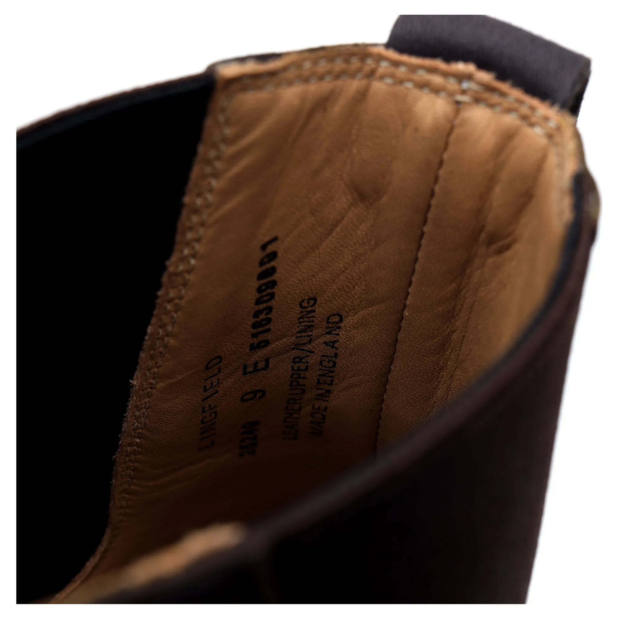 'Lingfield' Dark Brown Leather Chelsea Boots UK 9 E