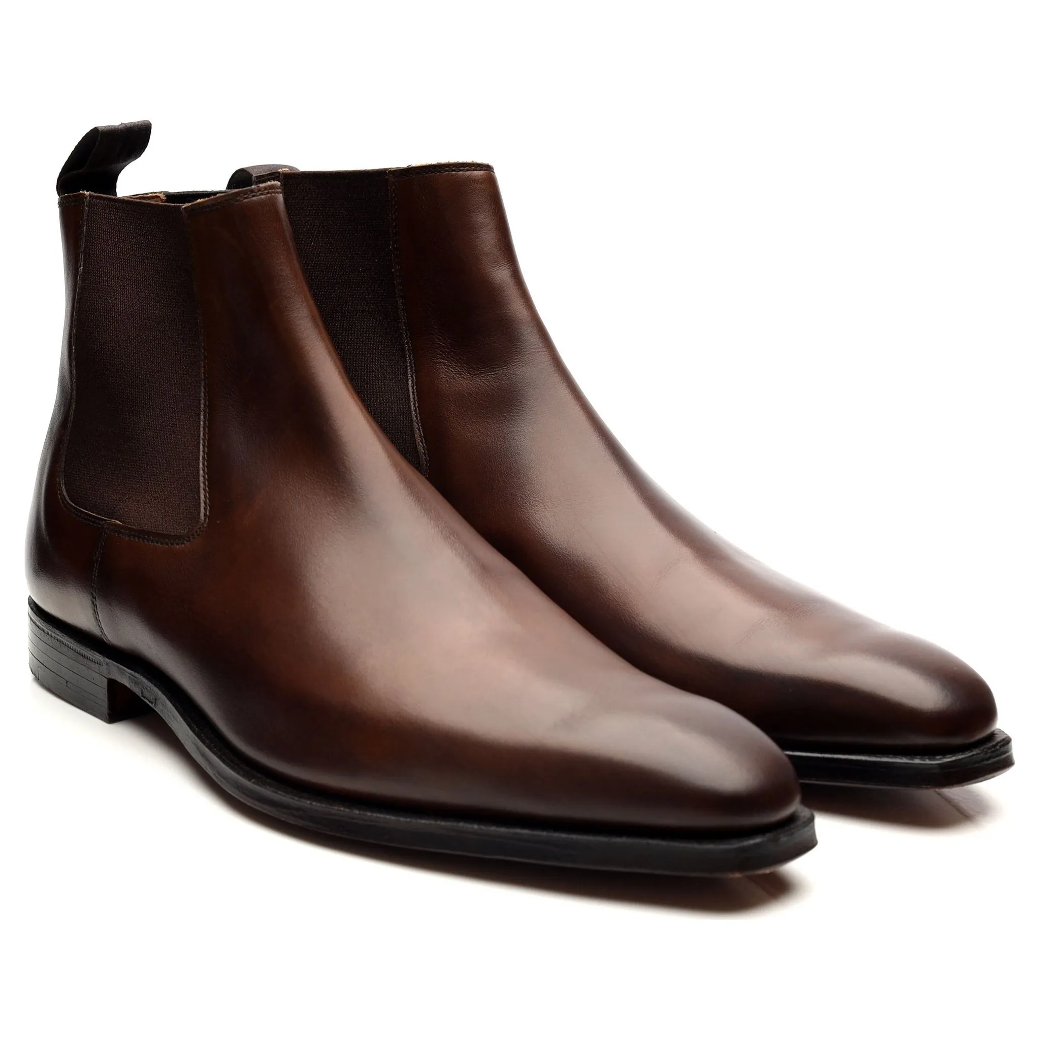 'Lingfield' Dark Brown Leather Chelsea Boots UK 9 E