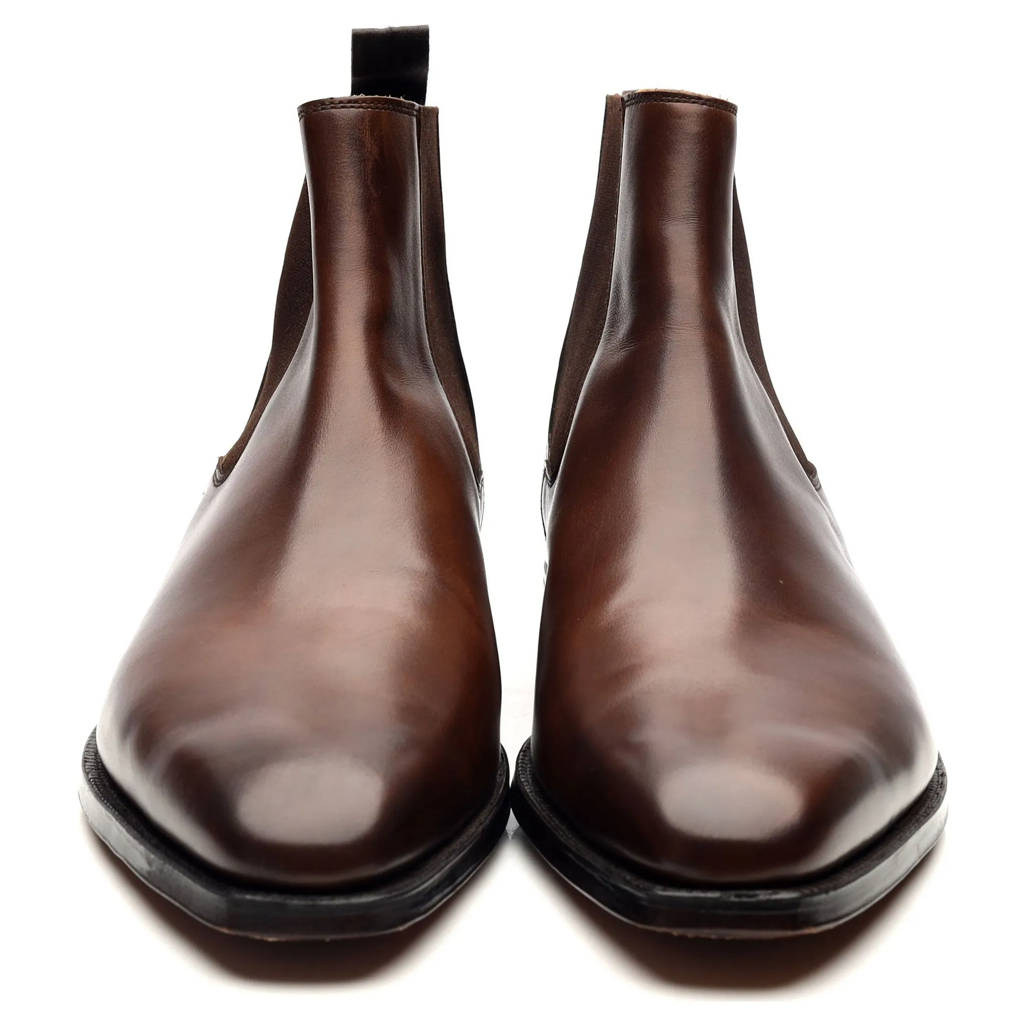 'Lingfield' Dark Brown Leather Chelsea Boots UK 9 E