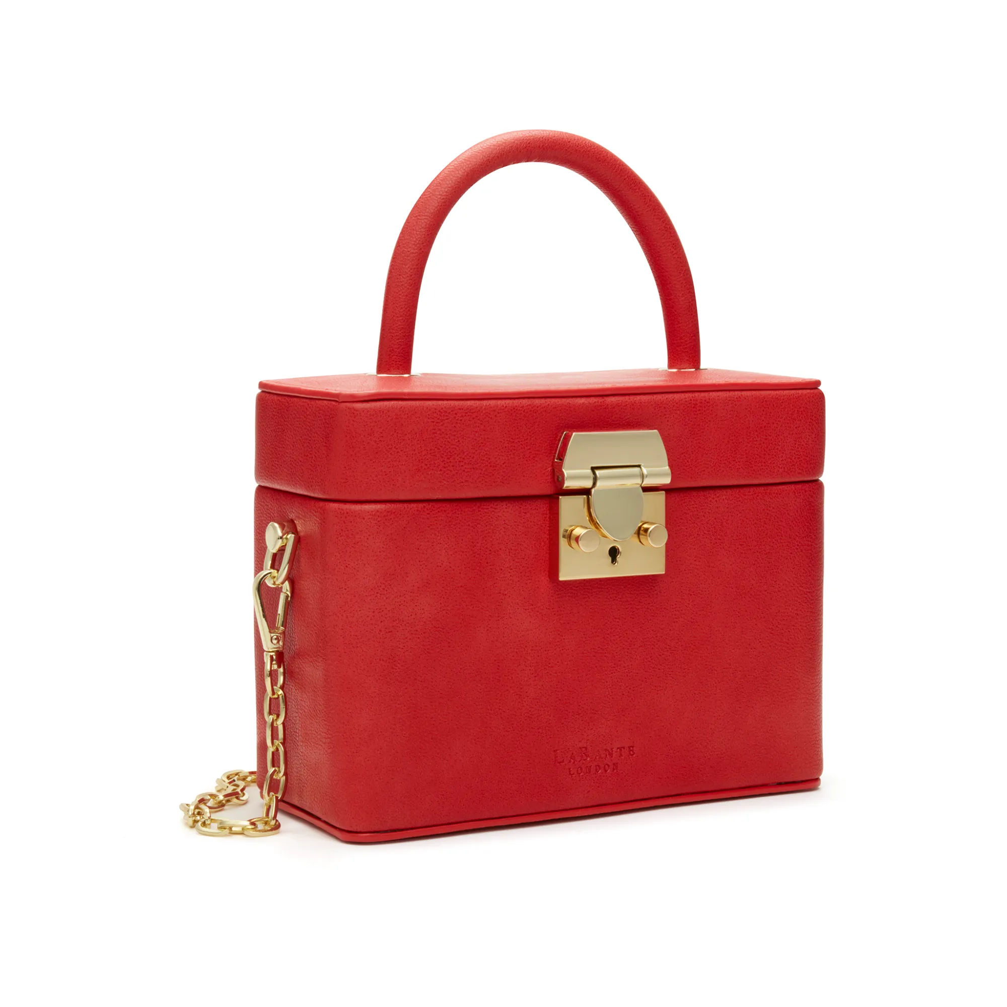 Mae Red Vegan Crossbody Satchel