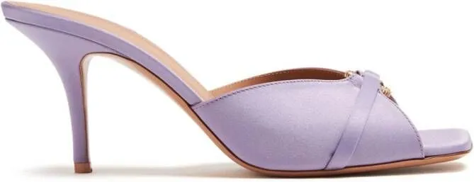 Malone Souliers Patricia 70mm satin mules Purple