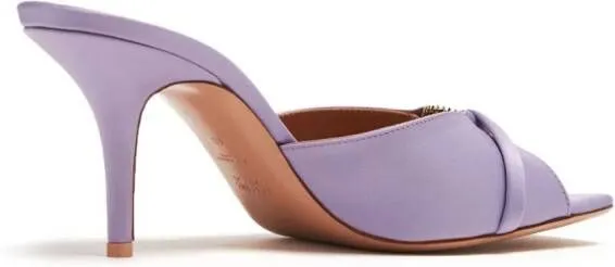 Malone Souliers Patricia 70mm satin mules Purple