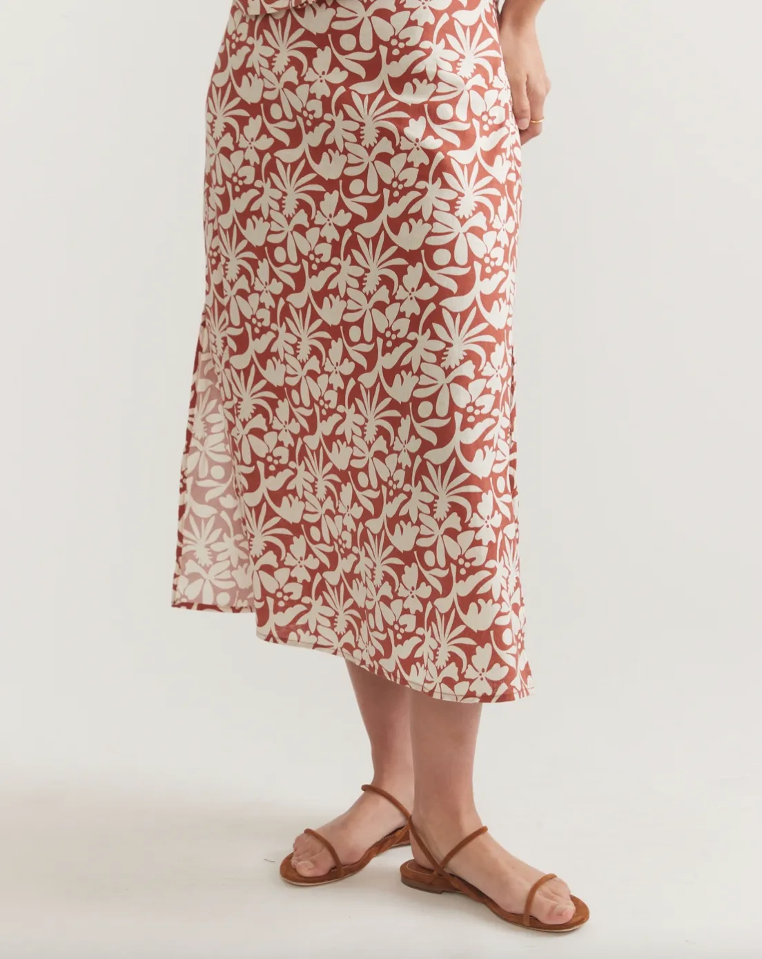 MARINE LAYER RYAN MIDI SLIP SKIRT