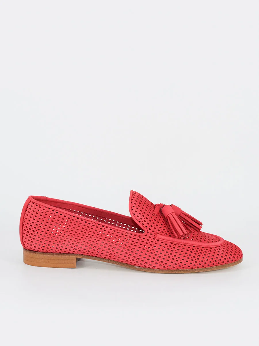 Mocasines Portovenero nobuck color rojo